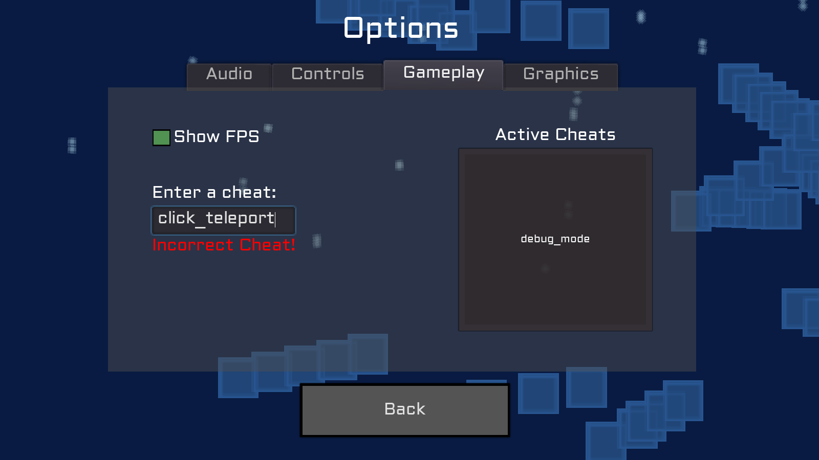 What happens when you try to enable the now-deleted ‘click_teleport’ cheat.